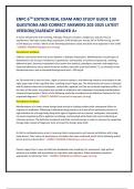 ENPC 6TH EDITION REAL EXAM AND STUDY GUIDE 100  QUESTIONS AND CORRECT ANSWERS 202-2025 LATEST  VERSION&sol;&sol;ALREADY GRADED A&plus;