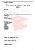 BIOS 252 Comprehensive exam guide 2024