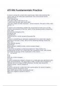 ATI RN Fundamentals  exam with correct answers 2024