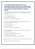 ATI PN COMPREHENSIVE PREDICTOR 2020&sol; PN ATI  COMPREHENSIVE PREDICTOR 2024-2025 &sol; COMPREHENSIVE  PN ATI PREDICTOR 2024-2025 REAL EXAM AND STUDY GUIDE  180 QUESTIONS AND CORRECT ANSWERS &vert; COMPLETE  VERSION