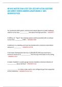 MD HVAC MASTERS EXAM LATEST 2024-2025 WITH ACTUAL QUESTIONS AND CORRECT VERIFIED ANSWERS ALREADY GRADED A&plus; 100&percnt; GUARANTEED PASS&excl; 