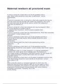 Maternal newborn ati proctored exam with correct answers 2024