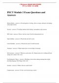 PECT Module 2 Exam Questions and answers