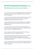 RN VATI Comprehensive Predictor Exam Detailed Questions And Correct Answers Rated A&plus;&period;