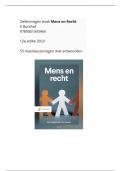 Mens en Recht Bunthof 12e editie 2023 &sol; 55 meerkeuzevragen met antwoorden &sol; hele boek &sol; niveau&colon; beginner