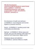 NR 222 Chamberlain&vert; UPDATE&vert;COMPREHENSIVE QUESTIONS WITH CORRECT&sol; VERIFIED ANSWERS&vert;&lpar;frequently most tested question&rpar;GET IT 100&percnt; ACCURATE &vert; ALREADY GRADED A&plus; Six dimension of health and wellness - ANSW&period;&period;must integrate and function together to produce harmon
