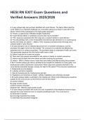 HESI RN EXIT Exam Questions and Verified Answers 2025&sol;2026 QUESTIONS AND CORRECT DETILED ANSWERS &lpar;VERIFIED ANSWERS&rpar; &vert;ALREADY GRADED A&plus;&vert;&vert; BRAND NEW&excl;&excl; 