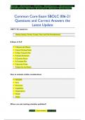 SBOLC WIN Questions and Correct Answers the Latest Update and Recommended Version