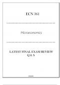 &lpar;GCU&rpar; ECN 361 Microeconomics - Latest Final Exam Review Q & S 2024&period;