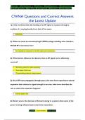  Exam &lpar;elaborations&rpar; CWNA Questions and Correct Answers the Latest Update