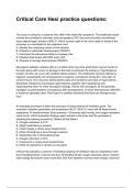 Critical Care Hesi practice QUESTIONS AND CORRECT DETILED ANSWERS &lpar;VERIFIED ANSWERS&rpar; &vert;ALREADY GRADED A&plus;&vert;&vert; BRAND NEW&excl;&excl; 2025&sol;2026