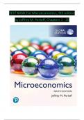 TEST BANK For Microeconomics&comma; 9th Edition by Jeffrey M&period; Perloff&comma; Verified Chapters 1 - 20&comma; Complete Newest Version