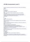 ATI-RN Assessment Level 1 exam with correct answers 2024