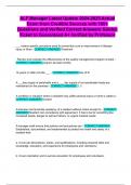 ALF Manager Latest Update 2024-2025 Actual Exam from Credible Sources with 100&plus; Questions and Verified Correct Answers Golden Ticket to Guaranteed A&plus; Verified by Professor