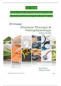 TEST BANK Nutrition Therapy and Pathophysiology 4th Edition&comma; by Marcia Nelms and Kathryn P&period; Sucher&period; All Chapters 1-25