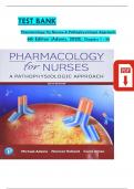 Test Bank - Pharmacology for Nurses-A Pathophysiologic Approach&comma; 6th Edition &lpar;Adams&comma; 2020&rpar;&comma; Chapter 1-50 &vert; All Chapters