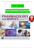 TEST BANK Pharmacology for Nurses-A Pathophysiologic Approach&comma; 7th Edition &lpar;Adams&comma; 2024&rpar;&comma; Chapters 1 - 50