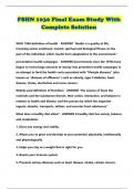 FSHD 1030 BUNDLED EXAMS 