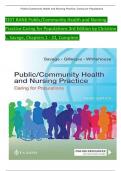TEST BANK For Public &sol; Community Health and Nursing Practice&colon; Caring for Populations&comma; 3rd Edition&comma; Christine L&period; Savage&comma; Verified Chapters 1 - 22&comma; Complete Newest Version