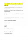 Geo 1200 Final Exam with Questions and Answers