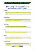 NSB132 Questions and Correct  Answers the Latest Update