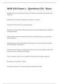 NUR 234 Exam 1 - Questions 2&sol;4 - Ryno