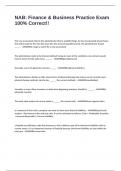 NAB EXAM PACKAGE DEAL &lpar;COMPILED&rpar; WITH GRADED A&plus; SOLUTIONS&excl;&excl;