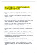 NHM 372 EXAM 2 QUESTIONS WITH CORRECT ANSWERS&period;