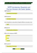 NSTP Questions and Correct Answers the Latest Update