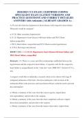 2024&sol;2025 CCS EXAM &vert; CERTIFIED CODING SPECIALIST EXAM &vert; &vert;LATEST VERSIONS AND PRACTICE QUESTIONS AND CORRECT DETAILED ANSWERS with rationales &vert; ALREADY GRADED A&plus;