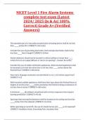 NICET Level 1 Fire Alarm Systems complete test exam &lpar;Latest 2024&sol; 2025 Qs & As&vert; 100&percnt; Correct&vert; Grade A&plus; &lpar;Verified Answers&rpar;