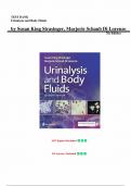 Test Bank for Urinalysis and Body Fluids Seventh Edition &lpar;Strasinger&comma; 2020&rpar;&comma; Chapter 1-17 &vert; Complete Guide A&plus;