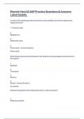 Elsevier Hesi A2 A&P Practice Questions & Answers-Latest Update&period;