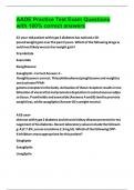 AADE Practice Test Exam Questions with 100&percnt; correct answers 2024