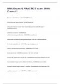 MNA Exam &num;2 PRACTICE exam 100&percnt; Correct&excl;&excl;