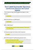 Food Handlers License Test Questions and Correct Answers the Latest Update