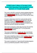COMP Galen College of Nursing Latest Exam Questions with Detailed Correct Answers &vert; A&plus; Grade Study guide