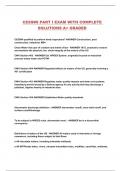CESSWI PART I EXAM WITH COMPLETE SOLUTIONS A&plus; GRADED