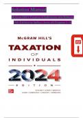 SOLUTION MANUAL FOR McGraw-Hill's Taxation of Individuals 2024 Edition&comma; 15th Edition Spilker