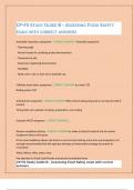 CP-FS STUDY GUIDE B - ASSESSING FOOD SAFETY EXAM WITH CORRECT ANSWERS