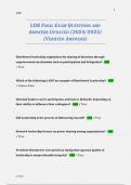 LDR FINAL EXAM QUESTIONS AND ANSWERS UPDATED &lpar;2024&sol;2025&rpar; &lpar;VERIFIED ANSWERS&rpar;