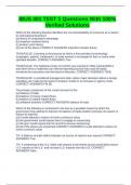 IBUS 401 TEST 1 Questions With 100&percnt; Verified Solutions