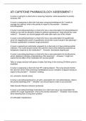 ATI CAPSTONE PHARMACOLOGY ASSESSMENT 1