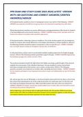 PPR EXAM AND STUDY GUIDE 2023-2024&rpar; LATEST VERSION  WITH 100 QUESTIONS AND CORRECT ANSWERS &lpar;VERIFIED  ANSWERS&rpar;&vert;AGRADE