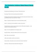 PSI Esthetics Indiana state board study guide