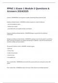 PPNC 1 Exam 1 Module 2 Questions & Answers 2024&sol;2025