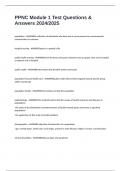 PPNC Module 1 Test Questions & Answers 2024&sol;2025