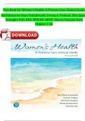 Test Bank For Women's Health&colon; A Primary Care Clinical Guide 5th Edition By Diane Schadewald&semi; Ursula A&period; Pritham&semi; Ellis Quinn Youngkin PhD&comma; RNC&comma; WHCNP&comma; ARNP&semi; Marcia Szmania Davi 9780135458624 Full Chapter 1-26 Complete A&plus; Questions and Answer ISBN&colon;97