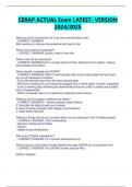 CERAP ACTUAL Exam LATEST- VERSION 2024&sol;2025 