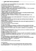 NURC 1001&colon; Review guide Exam 1